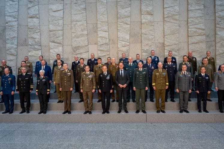NGŠ VCG brigadni general Miodrag Vuksanovis u Briselu na Konferenciji Vojnog komiteta NATO-a