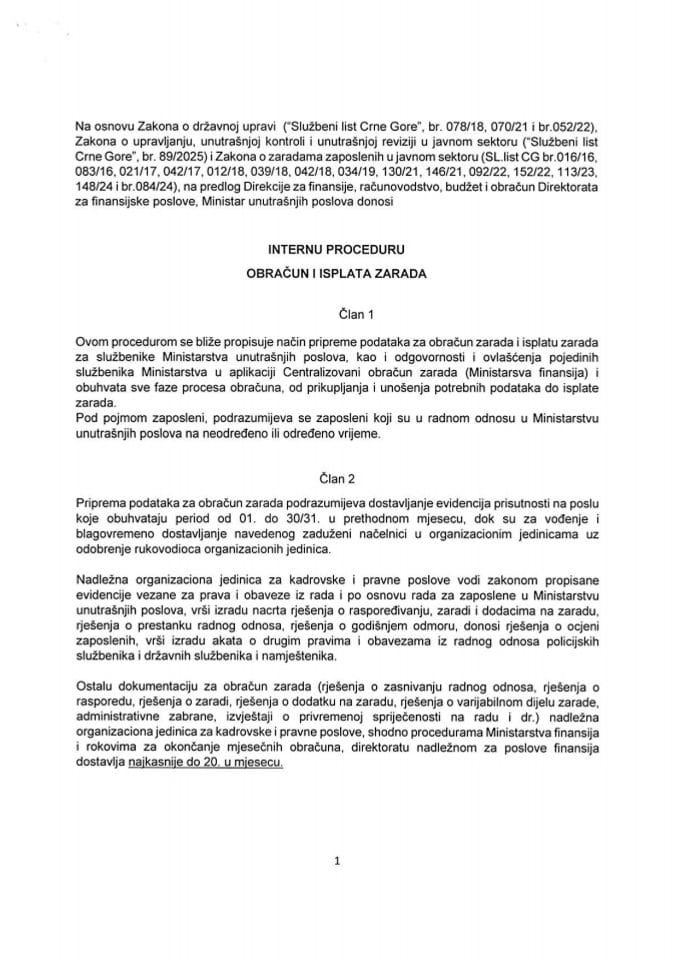 Obračun i isplata zarada