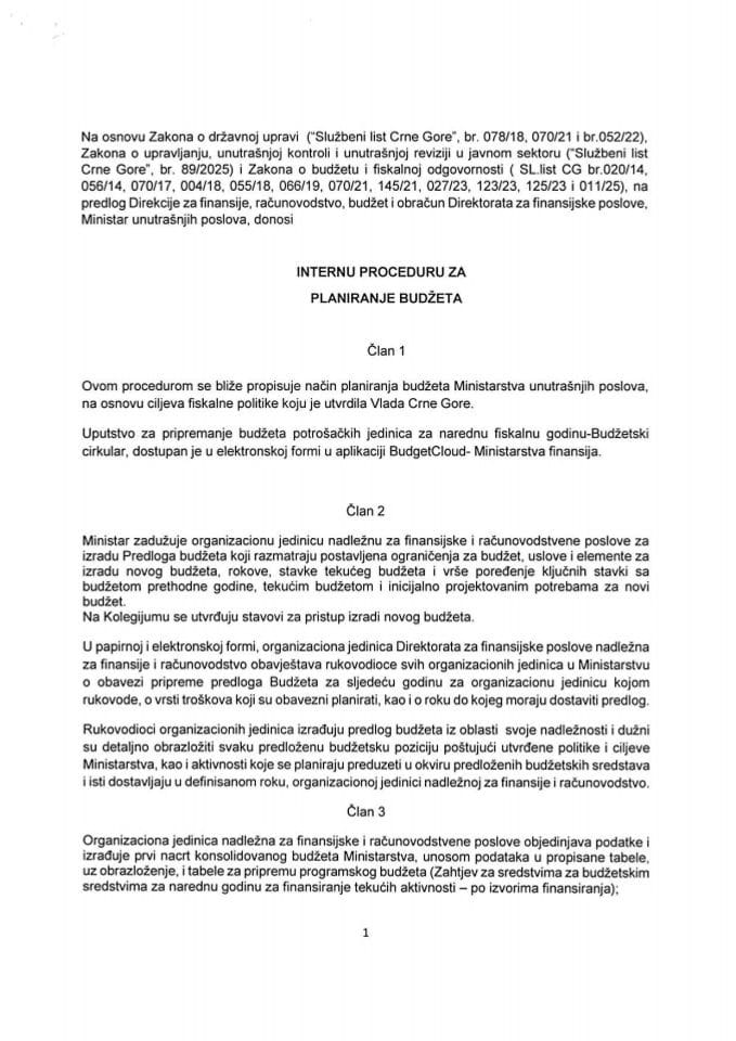 Planiranje budžeta