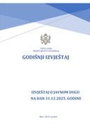 Izvještaj o javnom dugu na dan 31.12.2025. godine
