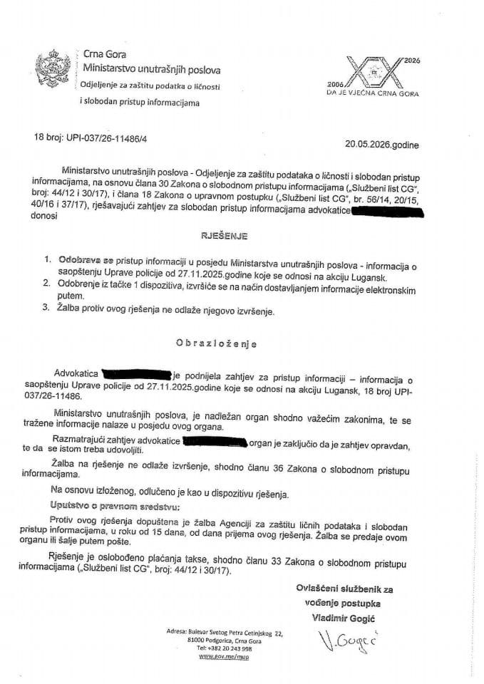 rješenje br. 18-UPI- 037/26-11486/4