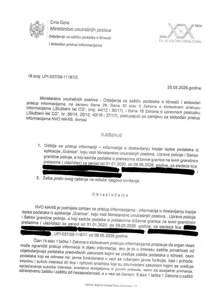 Rješenje br. 18-UPI- 03726-11187/3