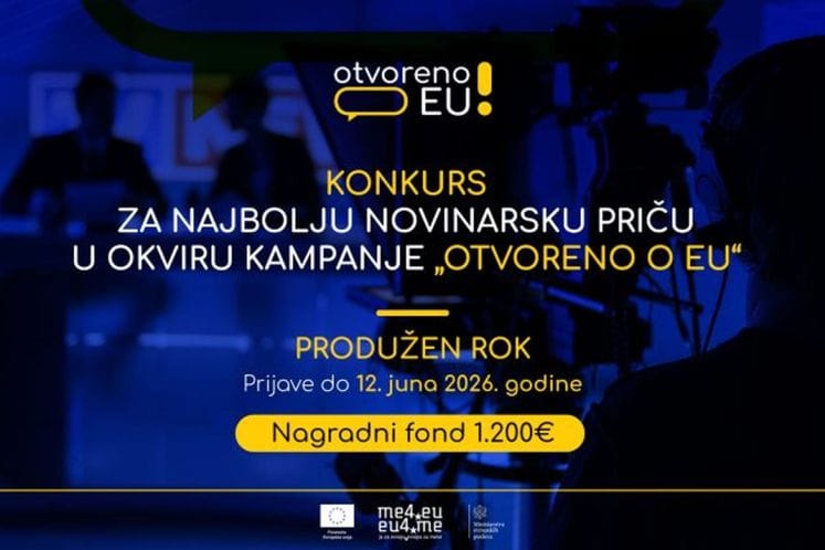 Produžen rok konkursa za najbolju novinarsku priču u okviru kampanje „Otvoreno o EU“