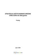 Predlog strategije zaštite morske sredine Crne Gore do 2036. godine