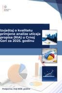 Izvještaj o kvalitetu primjene analize uticaja propisa (RIA) u Crnoj Gori za 2025. godinu