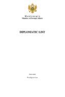 Diplomatic list - June 2026