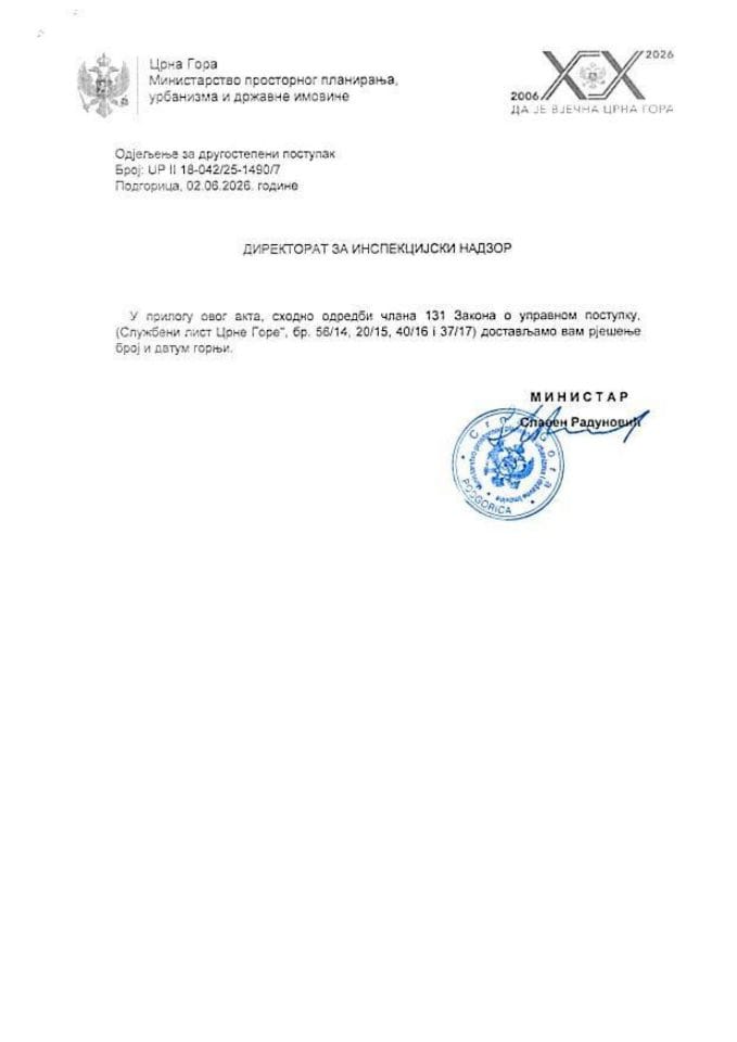 Другостепена рјешења - УПИИ 18-042-25-1490-7 АВДУЛАХ РЕЏЕПАГИЋ