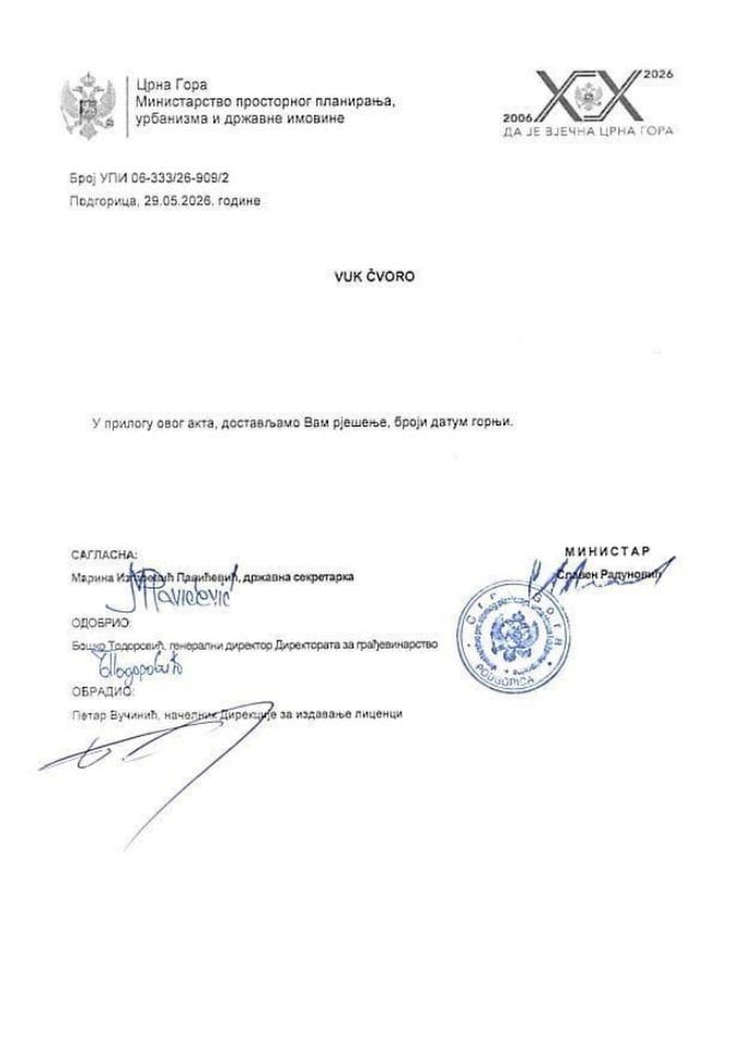 Licenca revizora za arhitektonsku djelatnost - UPI_06_333_26_909_2 VUK ČVORO