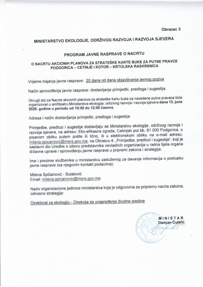 2. Program javne rasprave