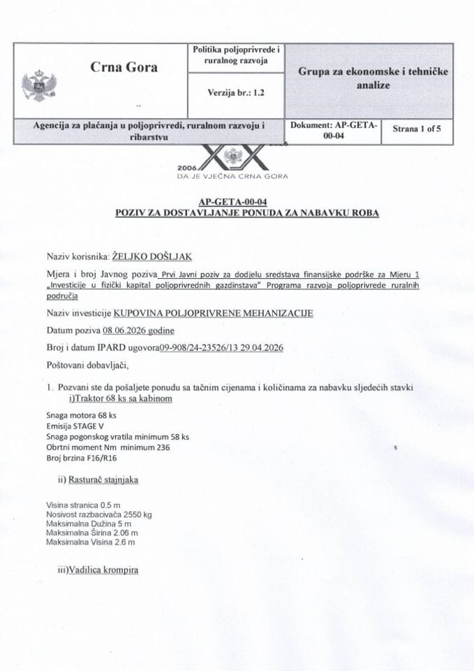 zeljko dosljak ispravka