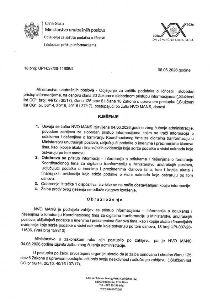 rješenje br. 18-UPI-037/26-11606/4