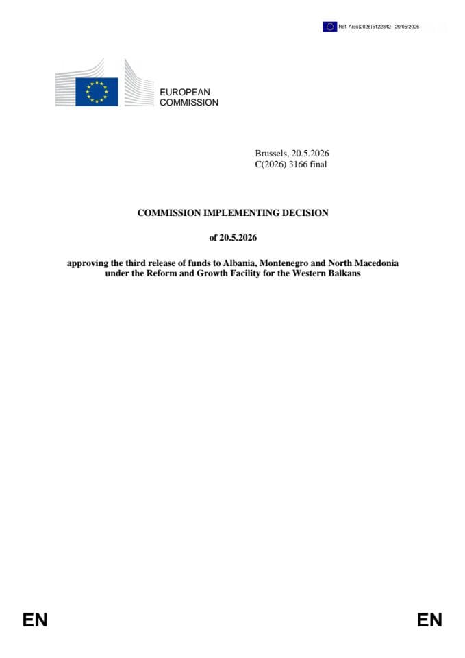 Commission Implementing Decision for third tranche