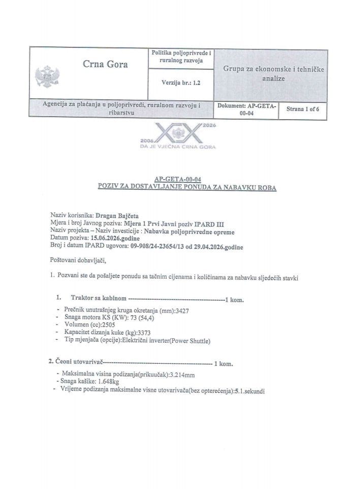 Zahtjev za ponude Bajčeta Dragana (1)