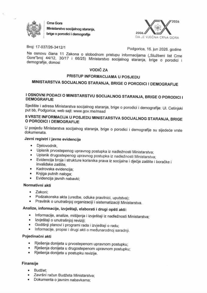 Vodič za slobodan pristup informacijama