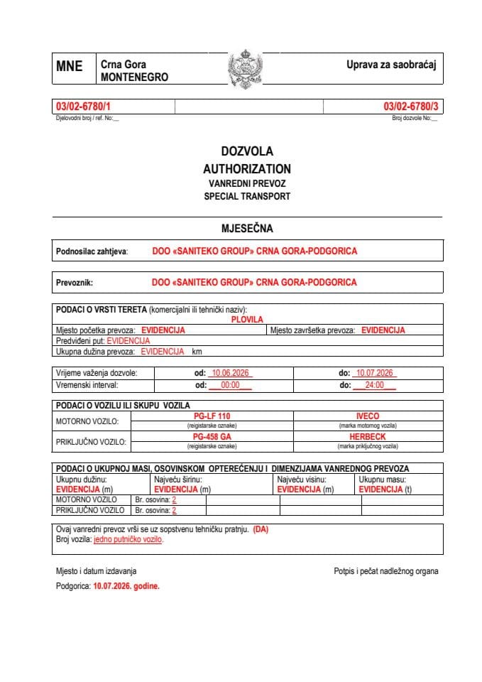 SANITEKO GROUP 03-02-6780-jun-mjesečna