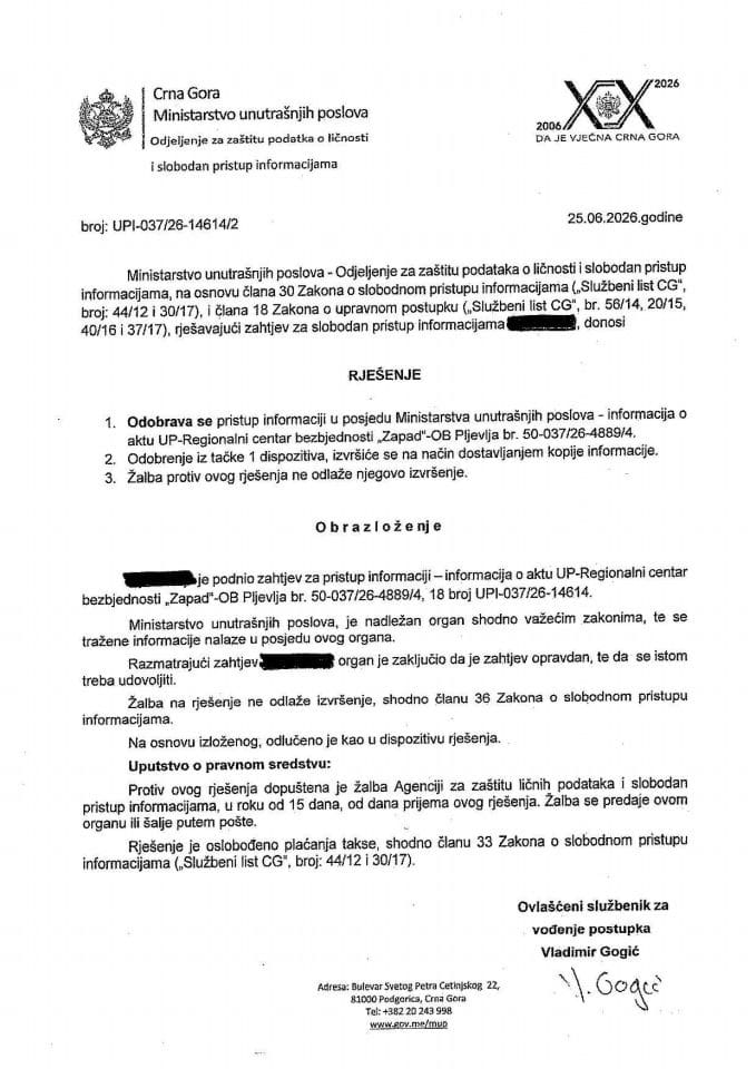 rješenje br. 18-UPI-037/26-14614/2