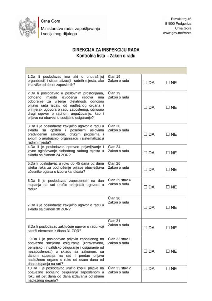 KL - Zakon o radu