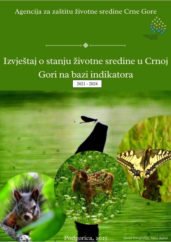 Izvještaj o stanju životne sredine u Crnoj Gori na bazi indikatora (2021-2024) s Predlogom akcionog plana za unapređenje stanja životne sredine sa predlogom mjera za period 2026-2029. godina