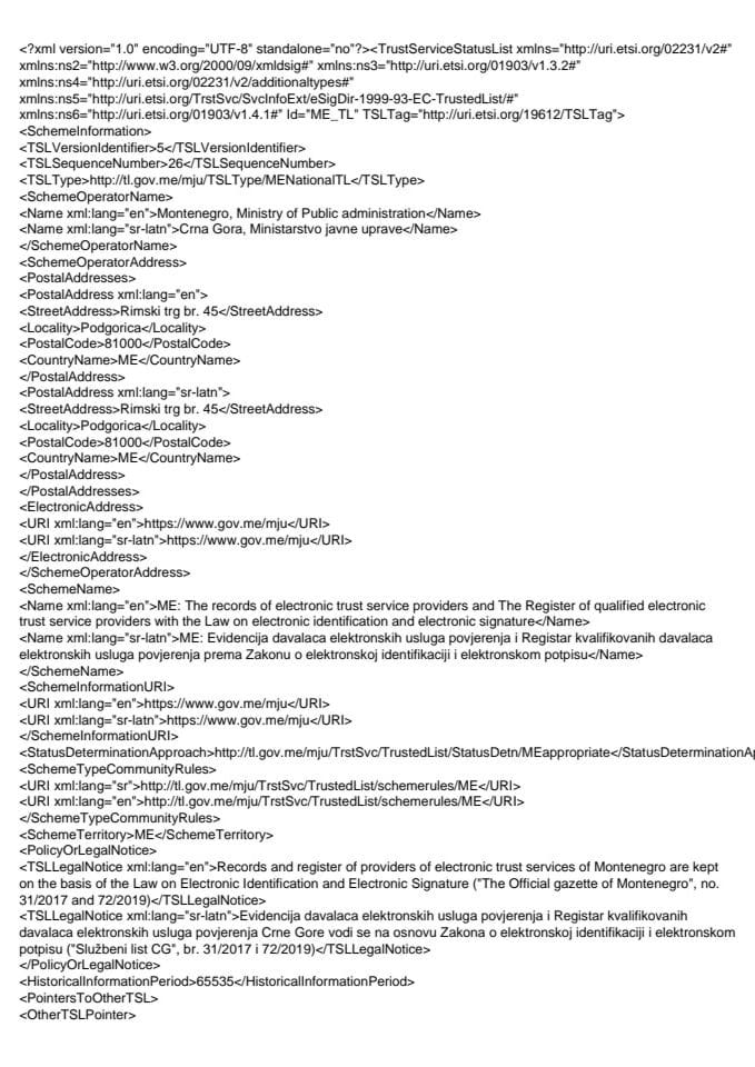 TrustList MNE 2026