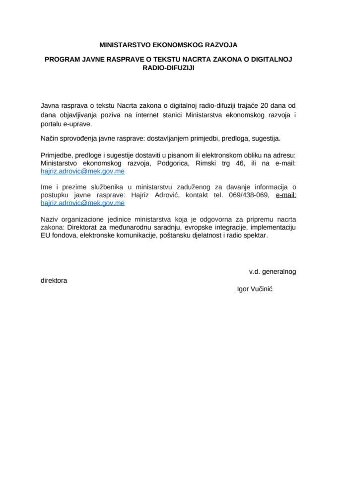 3. Obrazac Javna rasprava
