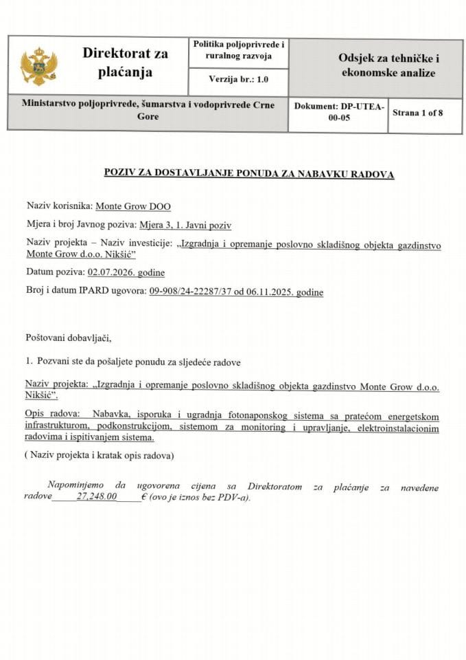 2 ME Fotonaponski sistem- Poziv za nabavku radova-scan
