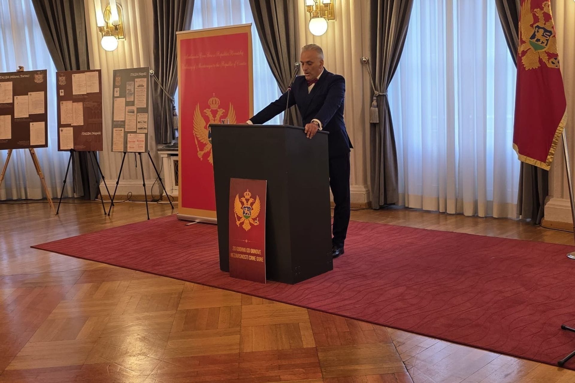 U Zagrebu svečano obilježen 13. jul - Dan državnosti Crne Gore i otvorena izložba Državnog arhiva o crnogorskoj diplomatiji