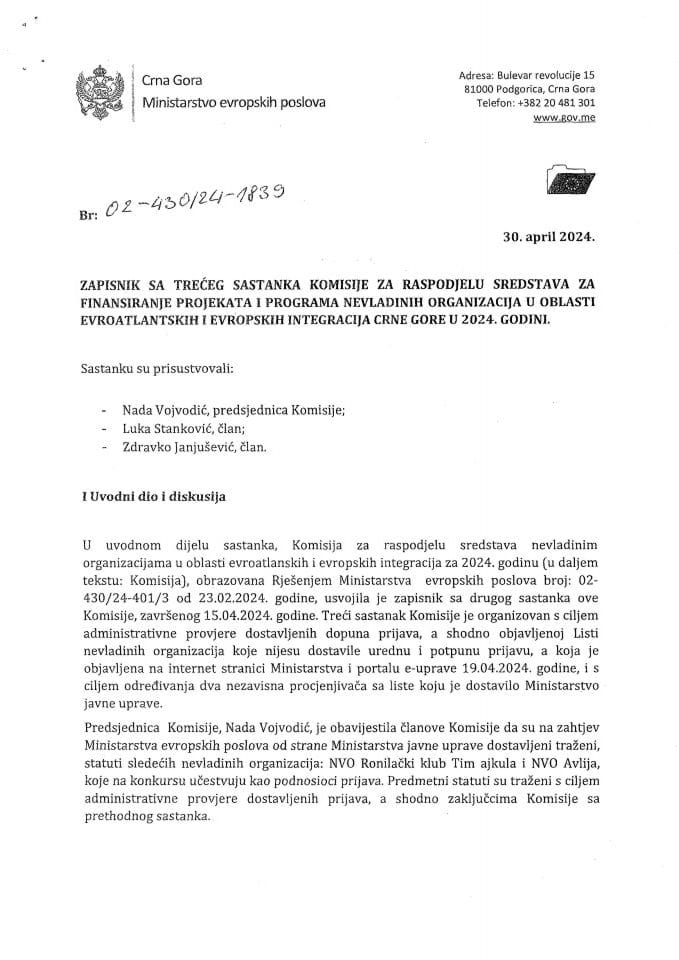 NVO projekti 2024 i 2025 dokumentacija