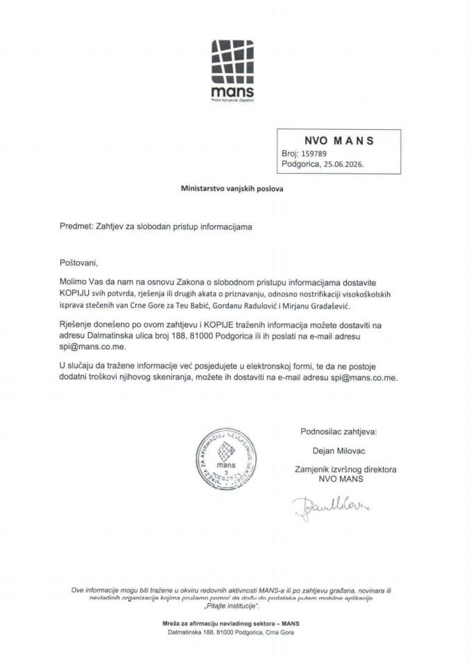 Rješenje UPI broj: 17/1-056/26-60-2