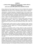 Izvještaj o učešću ministra odbrane, Dragana Krapovića, na Sajmu odbrane i bezbjednosti „EUROSATORY”, od 15. do 17. juna 2026. godine, Pariz, Republika Francuska