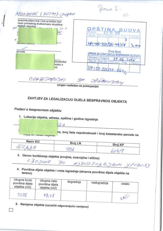 UPI 01-332-26-561-1 od 29.06.2026.