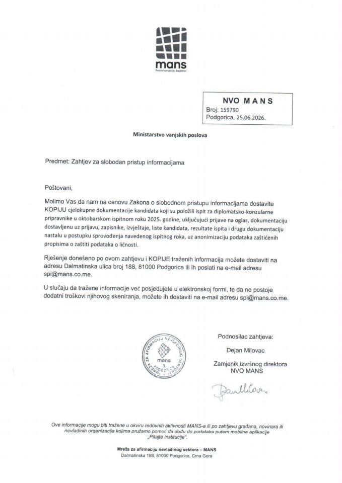 Rješenje UPI broj: 17/1-056/26-61-2