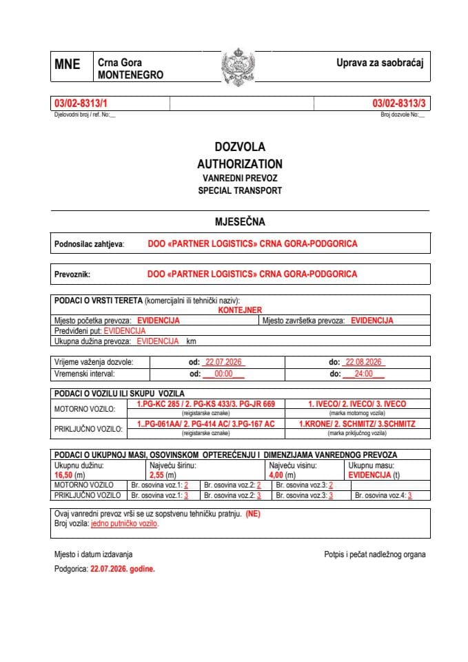 PARTNER LOGISTICS 03-02-8313-jul-mjesečna