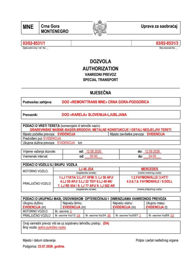 REMONTTRANS MNE 03-02-8531-KARELA-avg-mjesečna