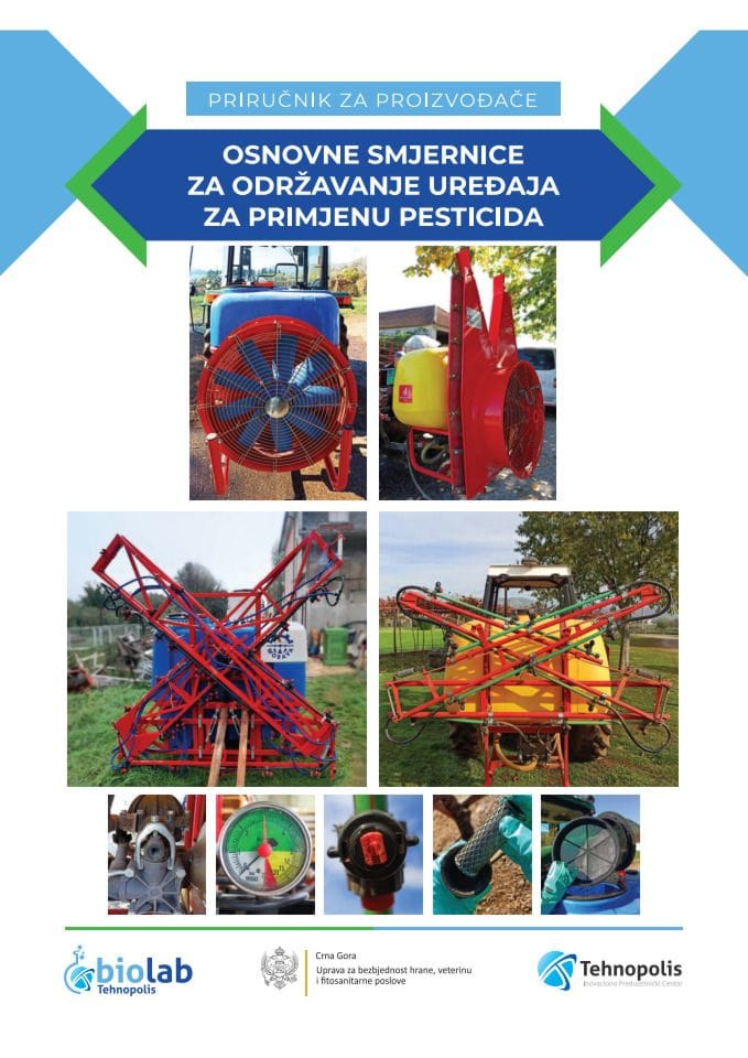 Osnovne smjernice za održavanje uređaja za primjenu pesticida