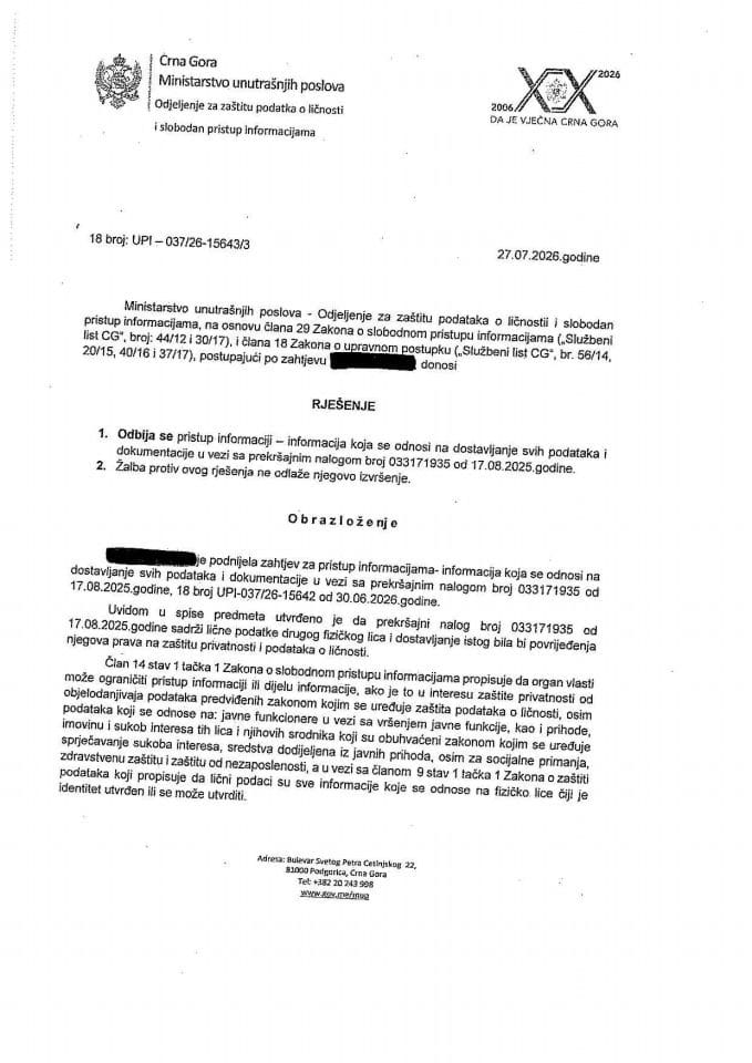 rješenje br. 18-UPI-037/26-15643/3