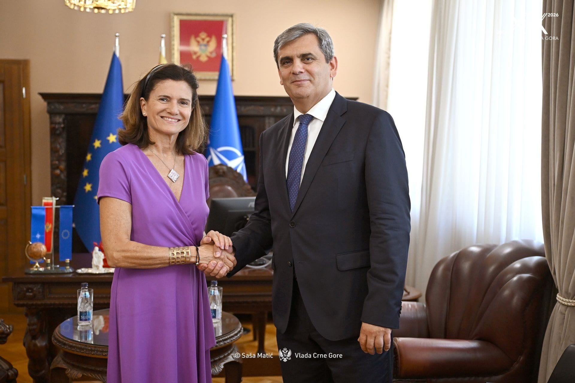 Ibrahimović primio u odvojenim nastupnim posjetama novoimenovanu ambasadrku Republike Italije i nerezidentne ambasadore Irana i Namibije