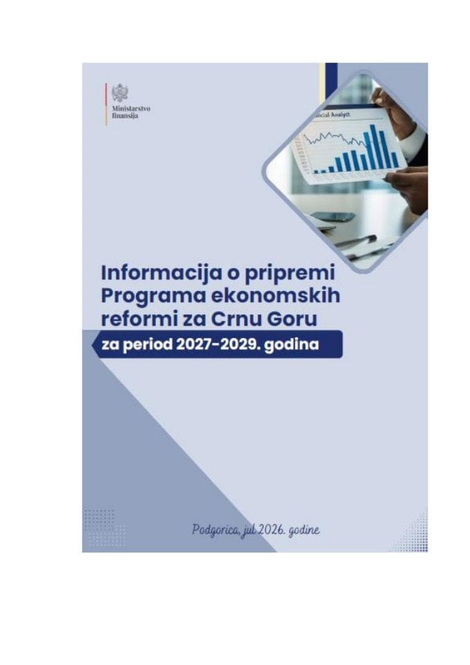 Informacija o pripremi Programa ekonomskih reformi za Crnu Goru za period 2027 - 2029. godina