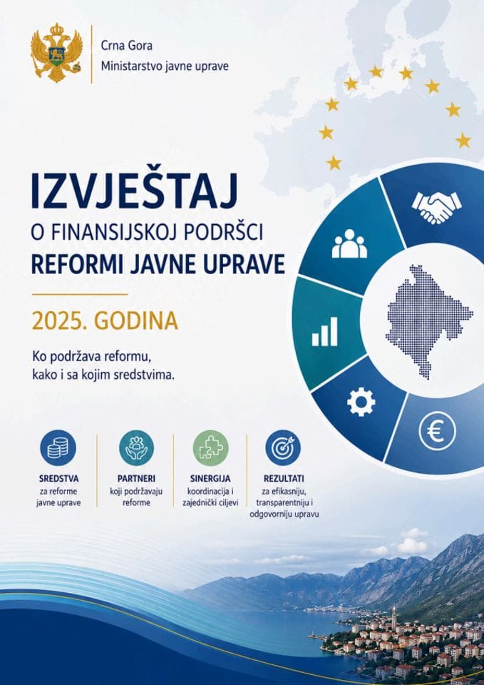 Izvještaj o finansijskoj podršci reformi javne uprave za 2025. godinu