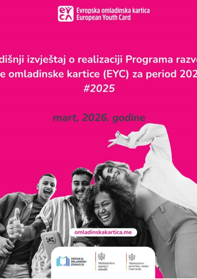 Predlog godiṣ̌njeg izvjeṣ̌taja o realizaciji Programa razvoja Evropske omladinske kartice (EYC) 2025-2027, za period 2025. godine