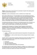 Determination of the time limit for presentation of goods when placing goods under the common transit procedure