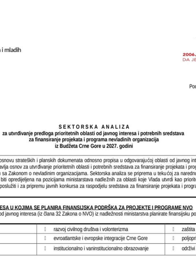 Nacrt sektorske Zaštita lica sa invaliditetom - Sektorska analiza Osi u sportu