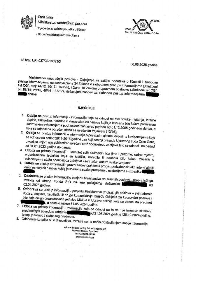 Rješenje br. 18-UPI-037/26-16693/3