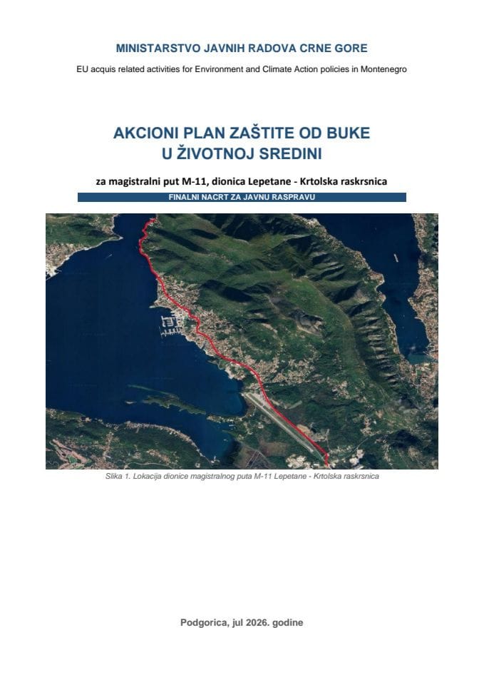 AP M11 Lepetane Krtolska raskrsnica