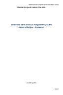 Strateska karta buke M1 Meljine Kamenari