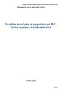 Strateska karta buke M11 Lepetane Krtolska raskrsnica