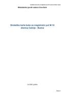 Strateska karta buke M10 Cetinje Budva