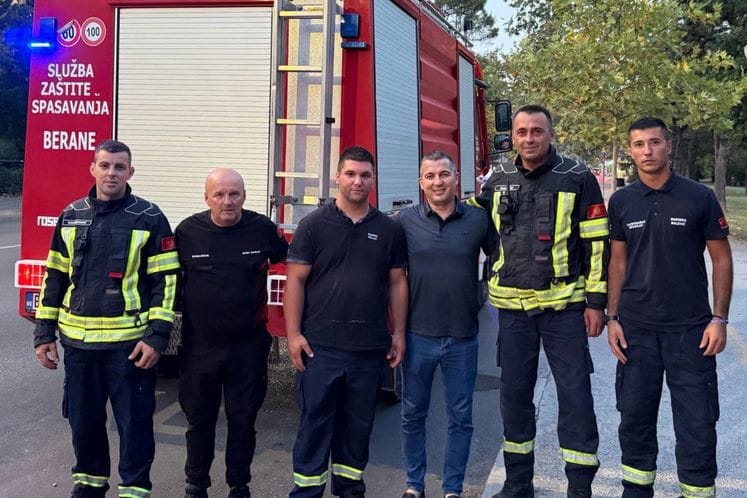 Bečić: Vatrogasci z Berana evakuisali ženu i dijete iz ugroženog područja kod Virpazara