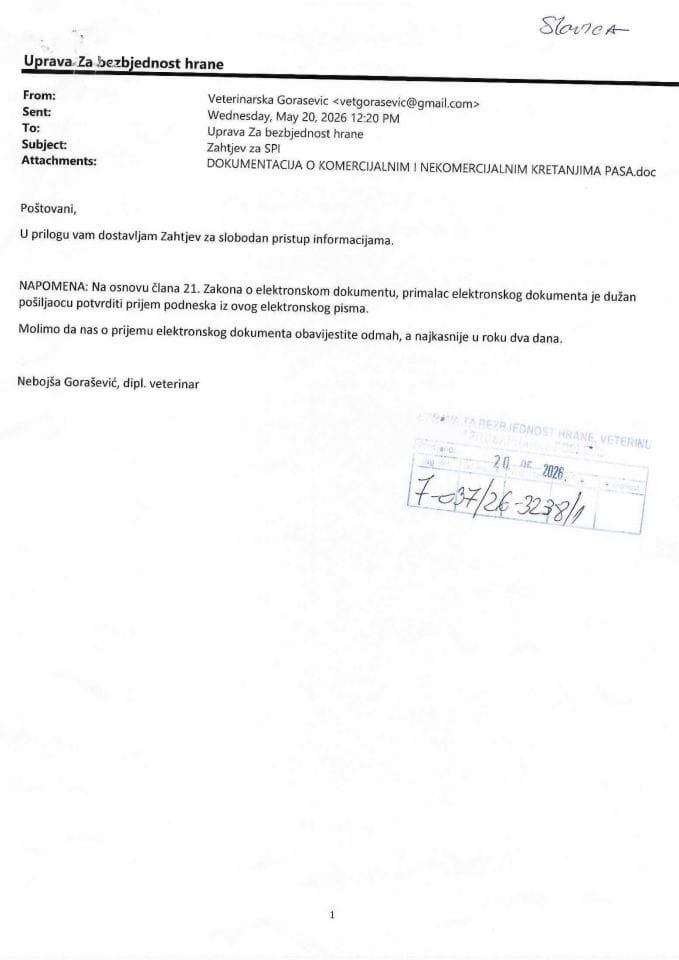 Rješenje UPI-7-037/26-3238/2
