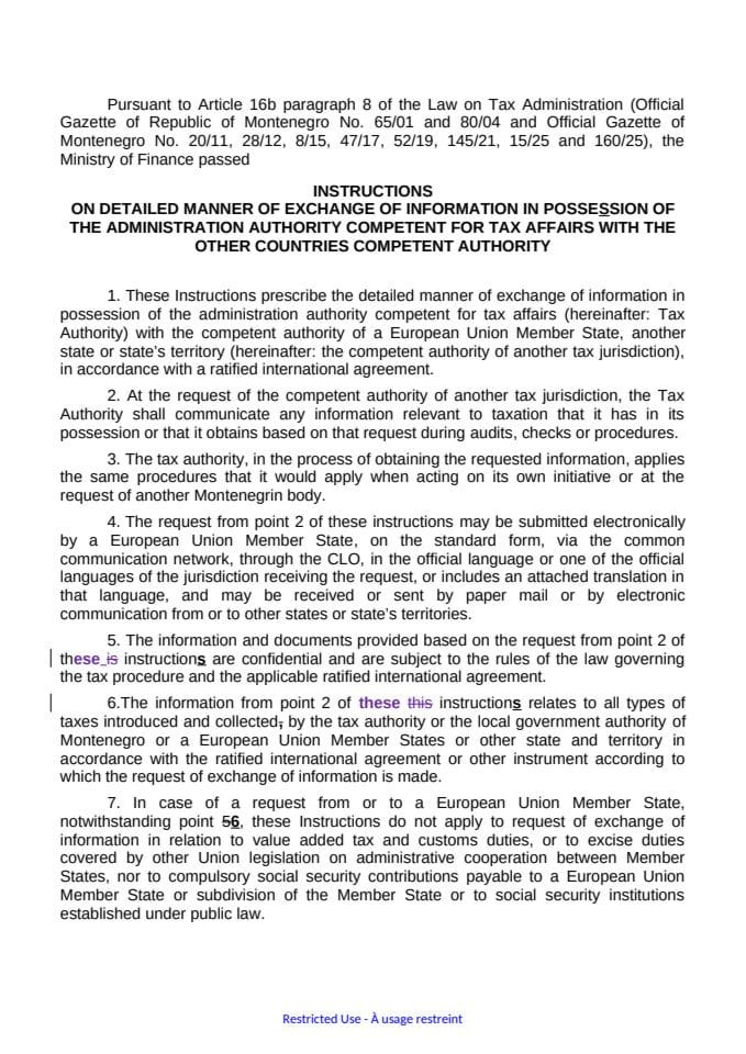 EOI INSTRUCTIONS
