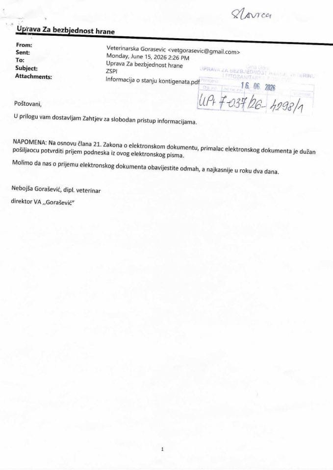 Rješenje UPI-7-037/26-4298/2